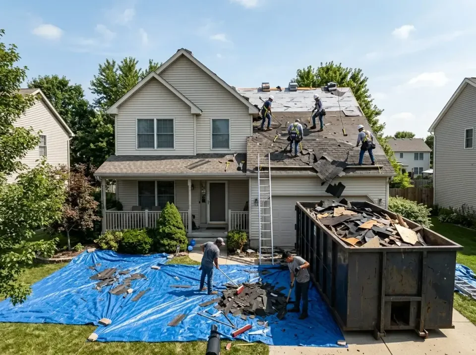 roof-replacement-debris-remova-004 — frequently asked questions, Cheapest Dumpster Rentals in Elmwood, IL